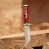 Custom Handmade Damascus Steel Hunting Knife