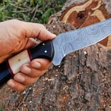 Custom Handmade Damascus Steel Hunting Knife