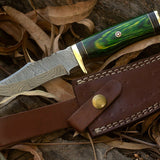 Custom Handmade Damascus Steel Hunting Knife