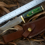 Custom Handmade Damascus Steel Hunting Knife
