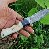 Custom Handmade Damascus Steel Hunting Knife