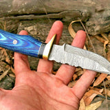 Custom Handmade Damascus Steel Hunting Knife