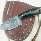 Custom Handmade Damascus Steel Fixed Blade Skinning Knife