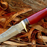 Custom Handmade Damascus Steel Hunting Knife