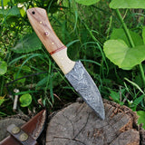 Custom Handmade Damascus Steel Hunting Knife