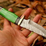 Custom Handmade Damascus Steel Hunting Knife
