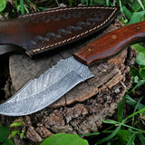 Custom Handmade Damascus Steel Hunting Knife