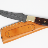 Custom Handmade Fixed Blade Damascus Steel Hunting Knife