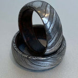 Custom Damascus Steel Wedding Ring
