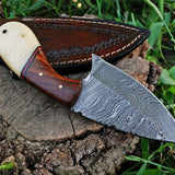 Custom Handmade Damascus Steel Skinning Knife