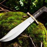 Bowie Knife Sheath D2 Steel Blade & Exotic Wood Handle