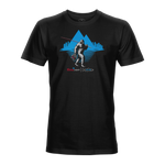 Men's black graphic T-shirt with Bigfoot and Coors Light logo