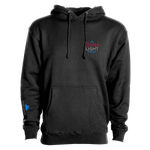 Men's dark hoodie with front pocket and hood drawstrings, Coors Light chest logo