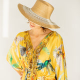 White Beaded Hat Necklace