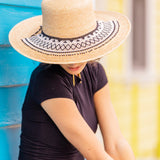 Black Beaded Hat Necklace