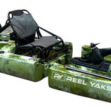 14ft Raider Tandem & Solo Modular Propeller Drive Pedal Fishing Kayak | 530lbs Capacity | 3 Piece