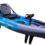 14ft Raptor Tandem or Solo Modular Raptor Fin or Prop Drive Pedal Fishing Kayak | 520lbs Capacity | 3 Piece