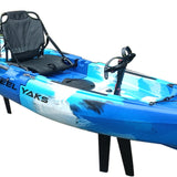 14ft Raptor Tandem or Solo Modular Raptor Fin or Prop Drive Pedal Fishing Kayak | 520lbs Capacity | 3 Piece