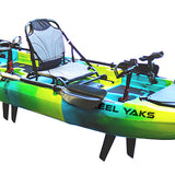 13.8ft  Rocket Fin Drive Tandem & Solo Modular Fishing Kayak | Fin Drive | 550lbs Capacity | 3 Piece
