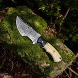 Tom Brown Jr Inspired Tracker Knife – Handmade Damascus Survival Blade