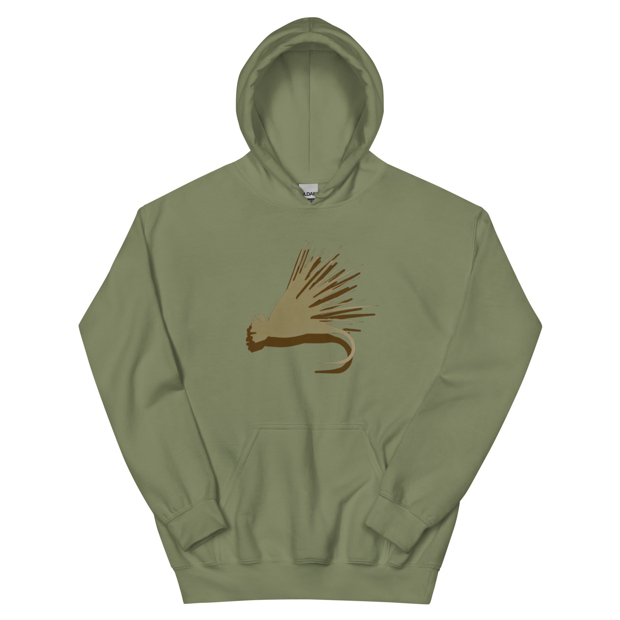 Brown Elk Hair Caddis - Fly Fishing Hoodie