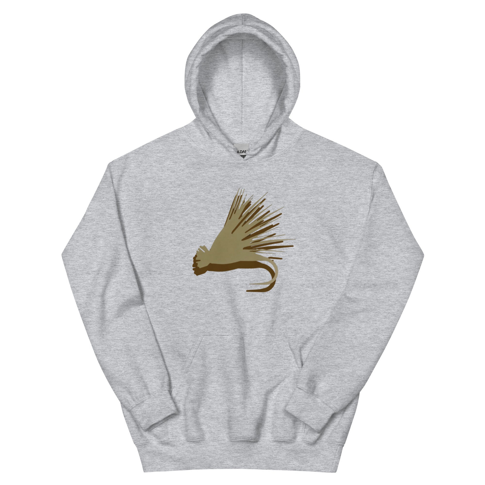 Brown Elk Hair Caddis - Fly Fishing Hoodie