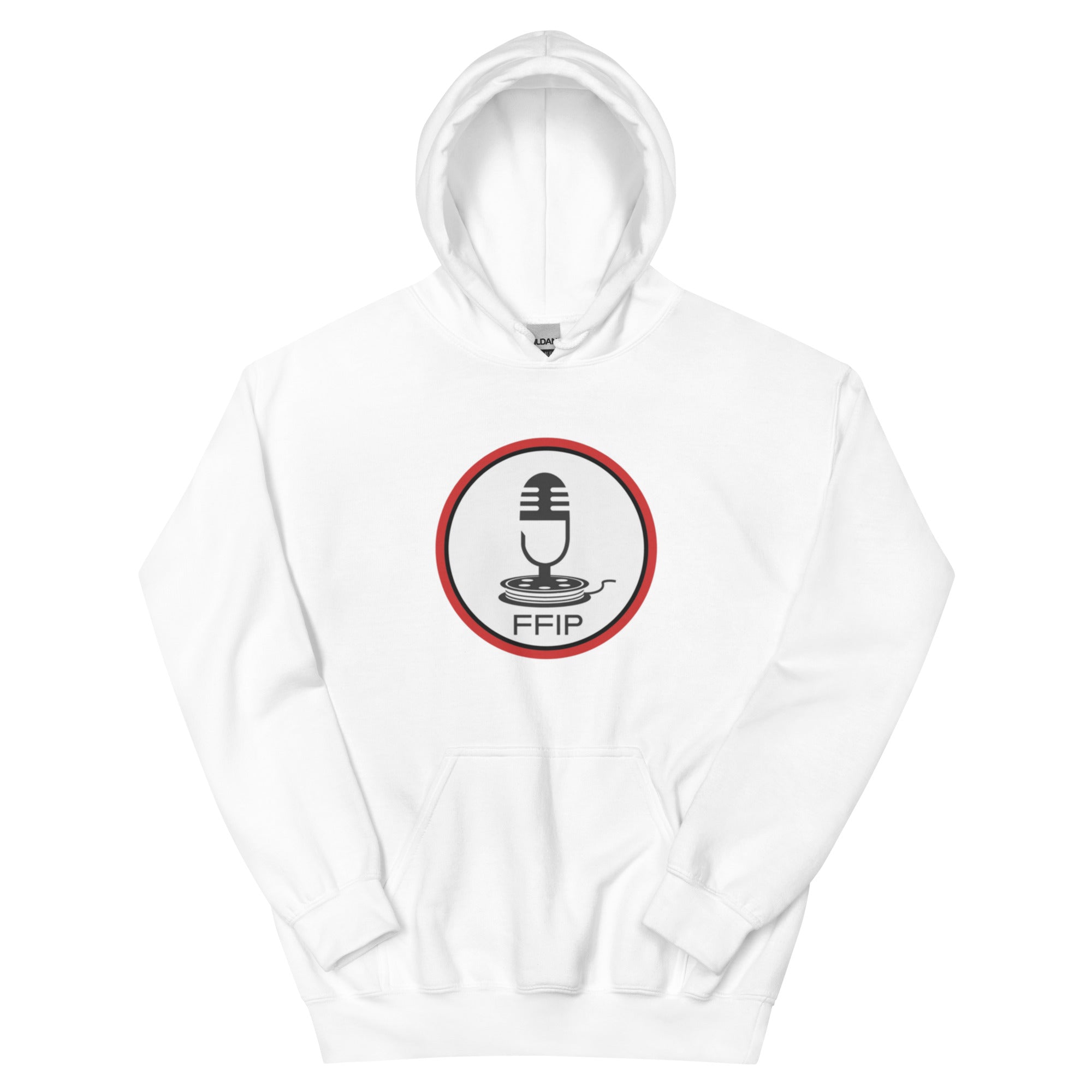 FFI Podcast Red Ring Logo - Fly Fishing Hoodie
