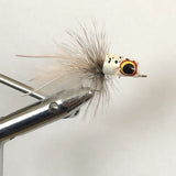 Snub Nose Slider Popper, Size 8 | White | Qty. 4 | Wild Water Fly Fishing