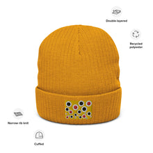 Brown Trout Patch - Ribbed knit beanie
